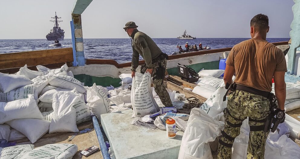 US Navy: 70 tons of missile fuel from Iran to Yemen seized