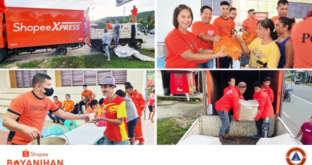 Shopee partners with Philippine Coast Guard to donate food packs for communities in Sorsogon