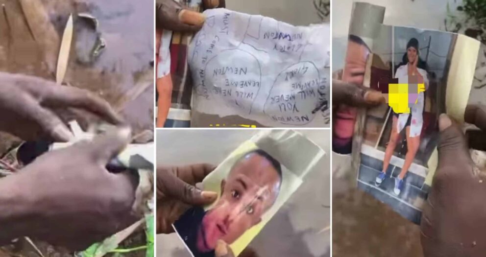 Fisherman displays shocking note he found inside a bottle he picked from river