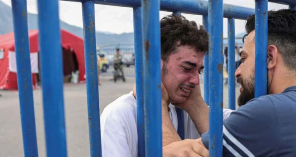 Tearful reunion after man finds his brother among Greece migrant disaster survivors