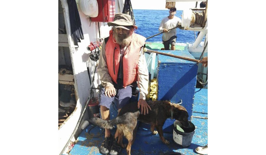 Adrift for months, Australian and his dog lived off raw fish and hope
