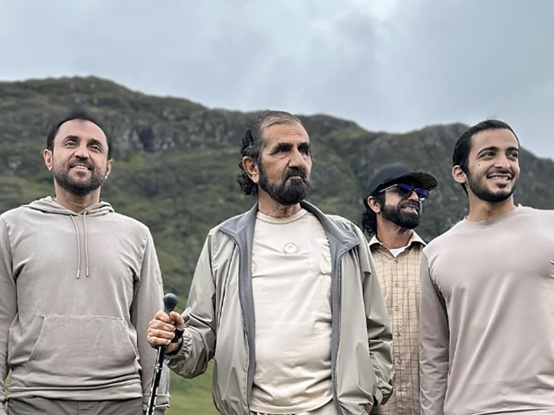 Sheikh Mohammed in Scotland: Fishing, boating and seal-spotting on Highland holiday