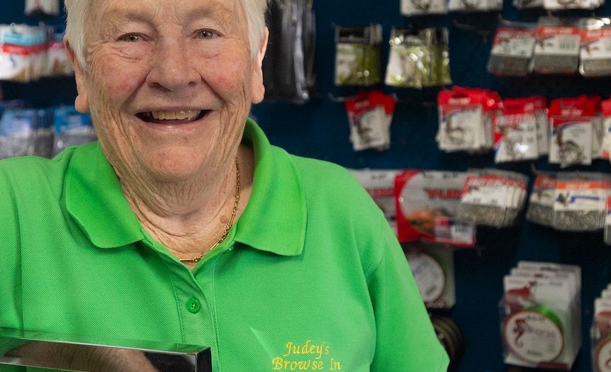 ‘Rude Jude’ hands over her naughty bait and tackle shop that has tickled tourists and locals alike for decades