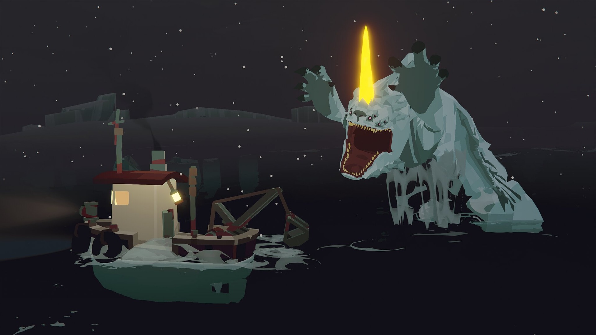 Scary fishing game Dredge sails to a frozen frontier in November for its first DLC