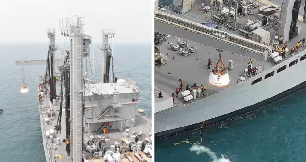 Indian Navy recovered ISRO’s Gaganyaan Crew module, as storm brewed in Bay of Bengal
