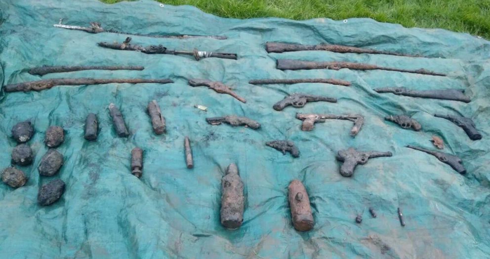 Army explode ‘largest ever’ magnet fishing haul