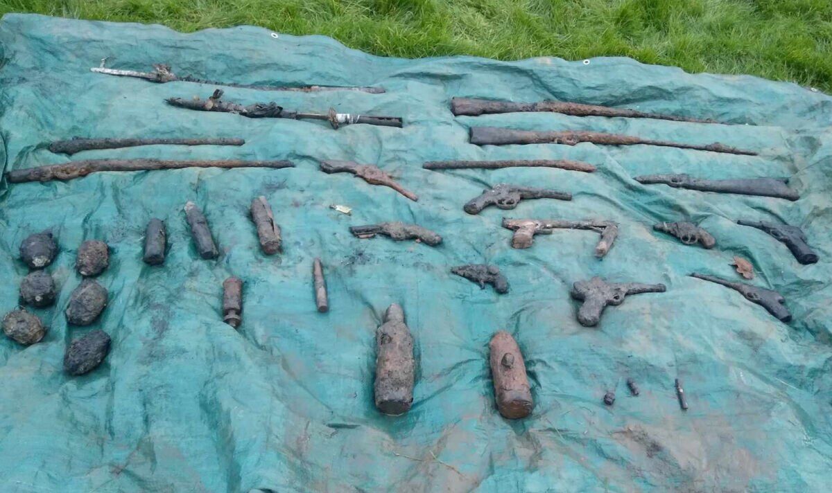 Army explode ‘largest ever’ magnet fishing haul