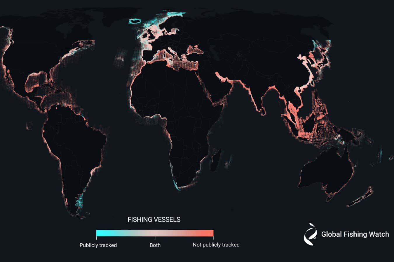 Most large fishing boats go untracked as ‘dark vessels’