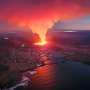 Houses burn as new volcanic eruption threatens Icelandic village